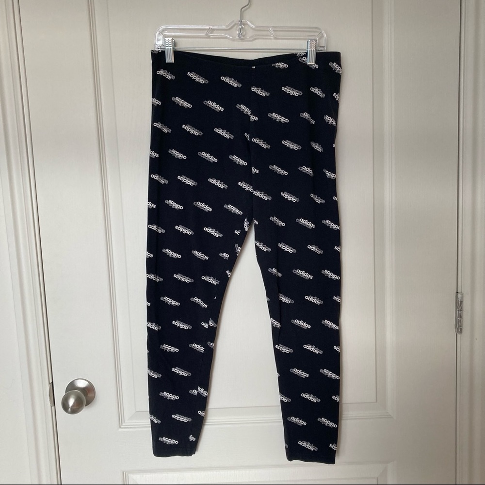Adidas Basic Crop Leggings for Lounging/Comfort Women's Size L